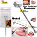 Compact size meat hammer for tenderising various meats