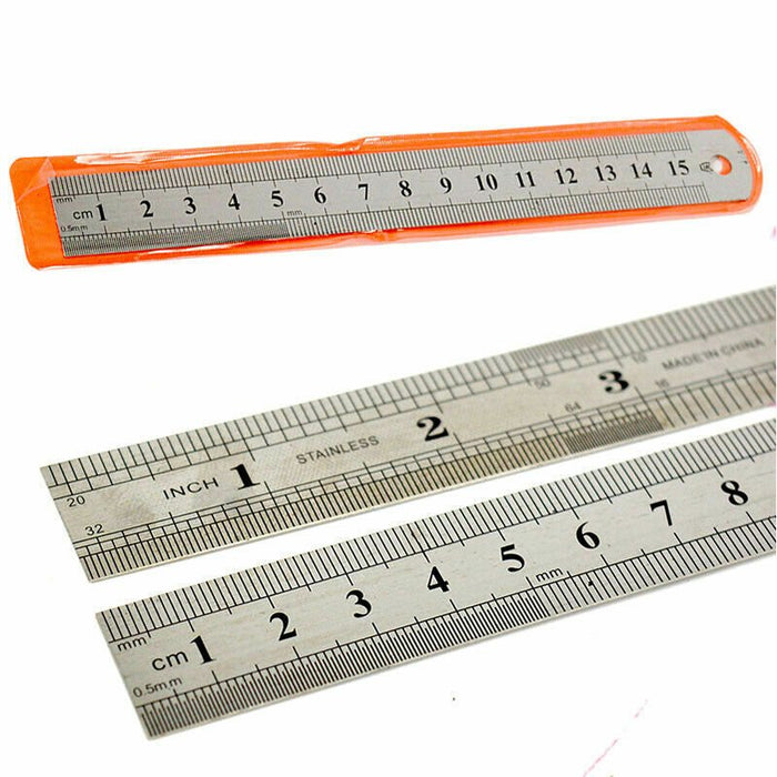 Durable Stainless Steel Ruler - 15cm 150mm