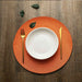 Durable woven table mat with non-slip feature, perfect for place settings