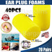 Moisture resistant EAR Classic Foam Ear Plugs for various applications