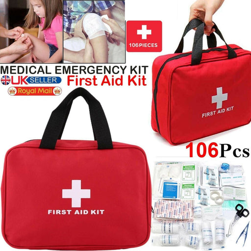 First Aid Kit - Medical Emergency Bag for Home, Travel, Car, Taxi, Work (106 Pieces) Image 1