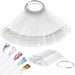 High-quality natural nail color display fan with various shades