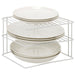 MAXPERKX 3 Tier Kitchen Corner Shelf - Metal Wire Plate Storage Holder Image 7