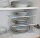 MAXPERKX 3 Tier Kitchen Corner Shelf - Metal Wire Plate Storage Holder Image 4