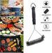 MAXPERKX BBQ Cleaning Brush Grill Cleaner Barbecue Wire Scraper Stainless Steel Handle Image 2