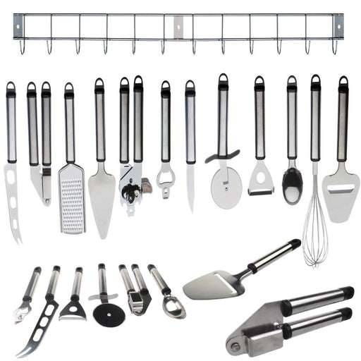 MAXPERKX 12 Pieces Cooking Utensil Set Stainless Steel Kitchen Gadget Tool Nylon Handles Image 2