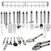 MAXPERKX 12 Pieces Cooking Utensil Set Stainless Steel Kitchen Gadget Tool Nylon Handles Image 2