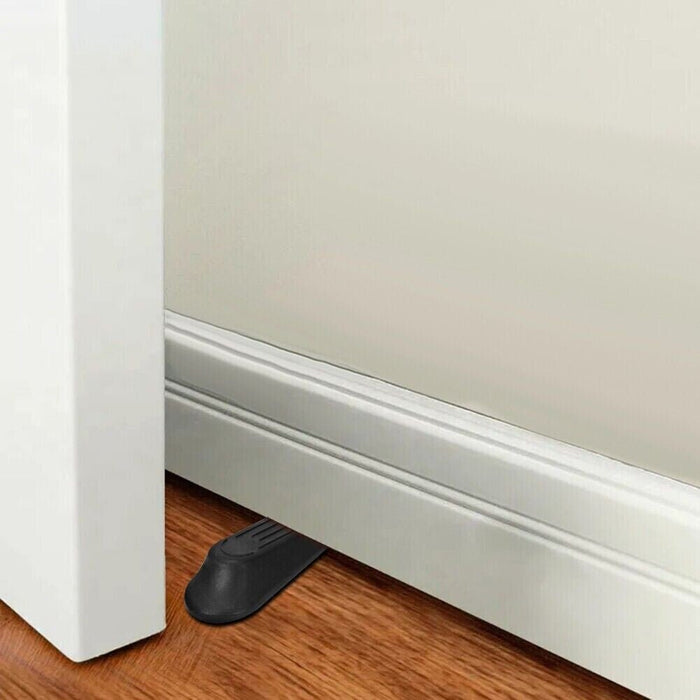 MAXPERKX 5pc Non-Slip Rubber Door Stop Wedges - Home and Office Door Jam Block 5