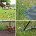 MAXPERKX 50pcs Heavy Duty Galvanised Steel Tent Pegs Metal Camping Ground Sheet Anchor Image 4