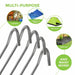 MAXPERKX 50pcs Heavy Duty Galvanised Steel Tent Pegs Metal Camping Ground Sheet Anchor Image 2