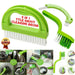 MAXPERKX Green Grout Cleaning Brush Cleaner 3 in 1 Tile Mould Remover Narrow Stiff Stain Image 1