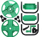 MAXPERKX Portable Garden Hose Reel Trolley Cart - Free Standing Holder for 30m Water Pipe Image 3