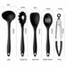 MAXPERKX 10pcs Kitchen Utensil Set - Silicone Scraper Brush Tong Whisk Soup Spoon Turner Image 2