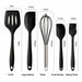 MAXPERKX 10pcs Kitchen Utensil Set - Silicone Scraper Brush Tong Whisk Soup Spoon Turner Image 3
