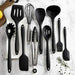 MAXPERKX 10pcs Kitchen Utensil Set - Silicone Scraper Brush Tong Whisk Soup Spoon Turner Image 1