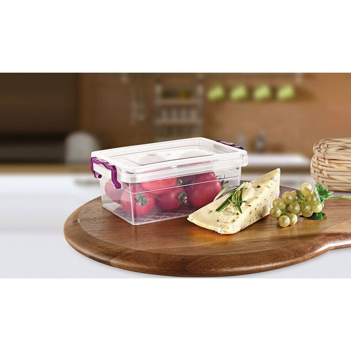 MAXPERKX 3pcs Rectangular Leakproof Food Storage Containers Clip Lock 600/1250/3000ml Set Image 3
