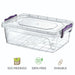 MAXPERKX 3pcs Rectangular Leakproof Food Storage Containers Clip Lock 300/600/1250ml Set Image 5
