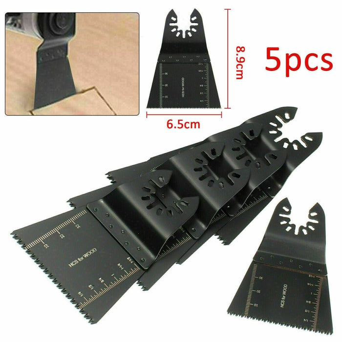 MAXPERKX 5pcs Oscillating Saw Blades Multi Tool For Fein Multimaster Dewalt Makita - 65mm Image 6