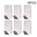 MAXPERKX 6pcs Self Adhesive Wall Sticky Hooks - Strong Stainless Steel Door Hook Holder Image 2