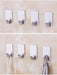MAXPERKX 6pcs Self Adhesive Wall Sticky Hooks - Strong Stainless Steel Door Hook Holder Image 3