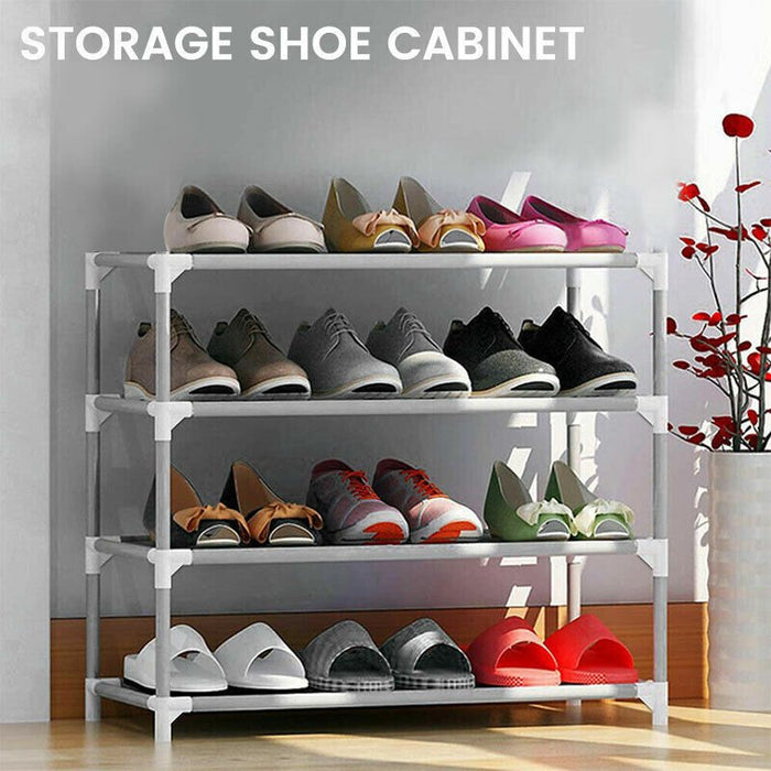  MAXPERKX 2 Tiers Shoe Storage Rack Organiser Cabinet Shelf Stand Holder Image 4