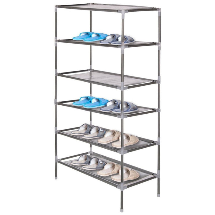  MAXPERKX 2 Tiers Shoe Storage Rack Organiser Cabinet Shelf Stand Holder Image 5