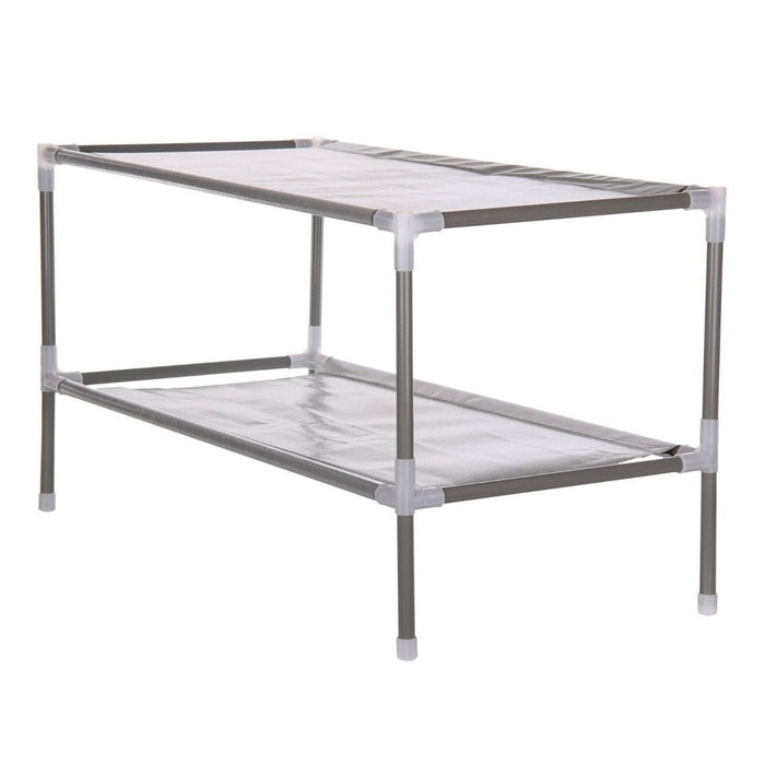  MAXPERKX 2 Tiers Shoe Storage Rack Organiser Cabinet Shelf Stand Holder Image 7