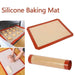 MAXPERKX Silicone Fibreglass Non Stick Baking Mat Sheet Tray Reusable Oven Liner Rolling Image 1