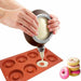 MAXPERKX Silicone Donut Doughnut Muffin Soap Cake Pan Maker Mould Ice Tray Mold Baking Image 3