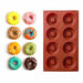 MAXPERKX Silicone Donut Doughnut Muffin Soap Cake Pan Maker Mould Ice Tray Mold Baking Image 1