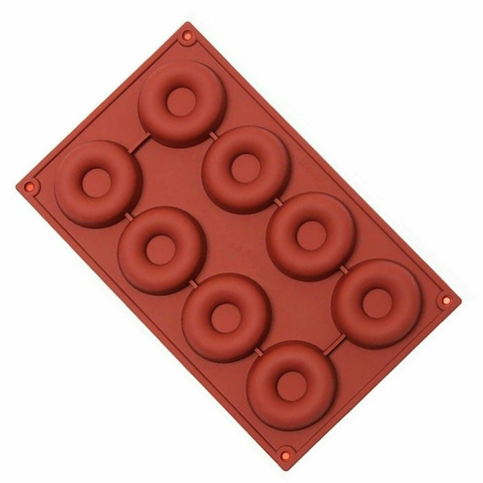 MAXPERKX Silicone Donut Doughnut Muffin Soap Cake Pan Maker Mould Ice Tray Mold Baking Image 4