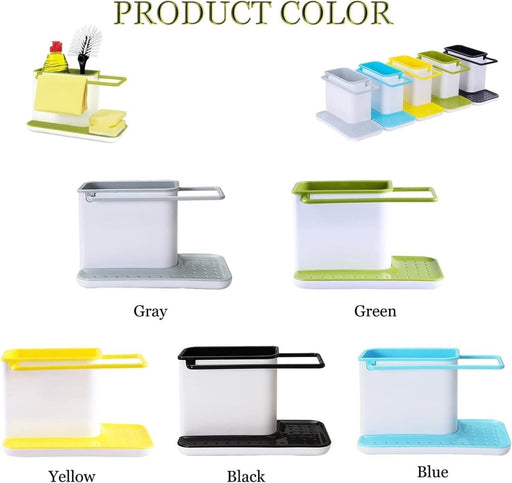 MAXPERKX Sink Utensils Sponge Holder Organizer - Kitchen Rack for Sink Rinse and Storage Image 1