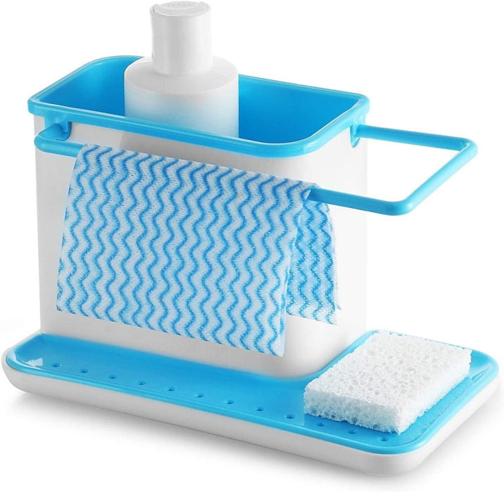 MAXPERKX Sink Utensils Sponge Holder Organizer - Kitchen Rack for Sink Rinse and Storage Image 3