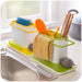 MAXPERKX Sink Utensils Sponge Holder Organizer - Kitchen Rack for Sink Rinse and Storage Image 5