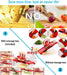 MAXPERKX 6 in 1 Kitchen Vegetable Cutter Salad Fruit Peeler Slicer Dicer Chopper Grater Image 2