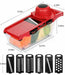 MAXPERKX 6 in 1 Kitchen Vegetable Cutter Salad Fruit Peeler Slicer Dicer Chopper Grater Image 8