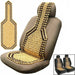 MAXPERKX Wooden Bead Back Massage Cover Car/Van/Taxi Front Seat Cushion Classic Beaded Image 1