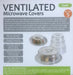 Microwave covers set made of ventilated plastic for efficient cooking