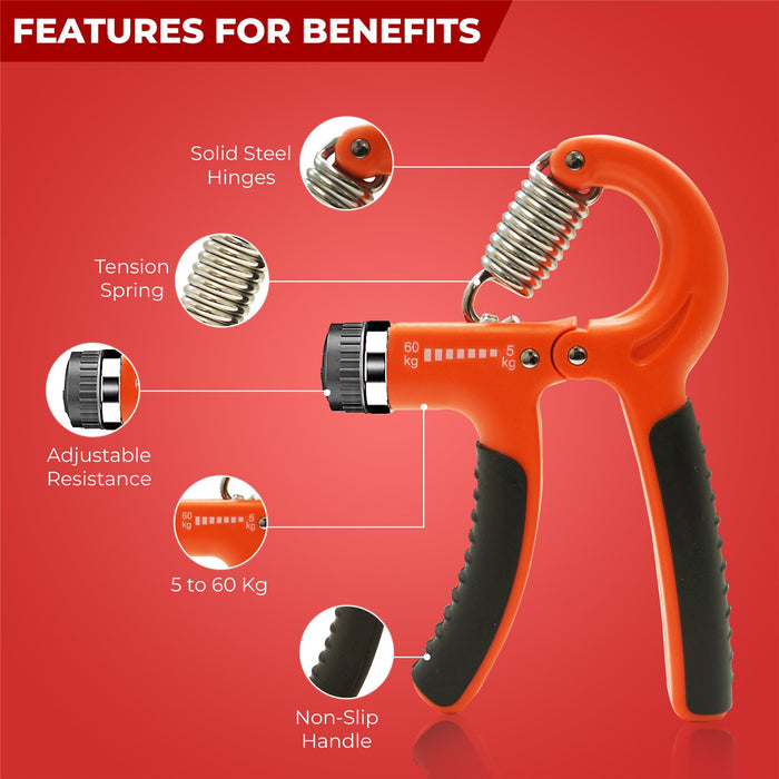 Multiple color options available for this efficient hand trainer