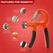 Multiple color options available for this efficient hand trainer