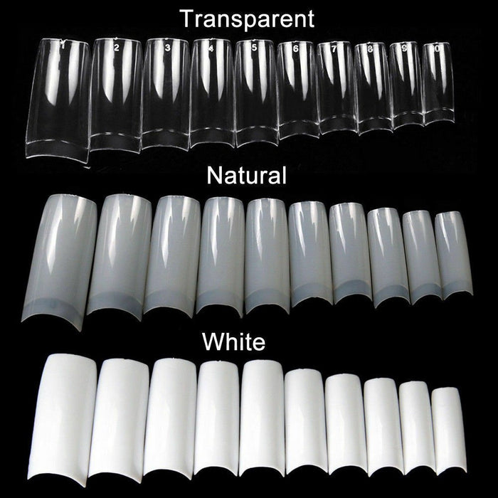 Nail art tips set for both manicure and pedicure treatments