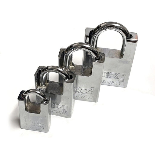 Long Shackle Padlock - Heavy Duty Waterproof Security with 3 Keys Image 2