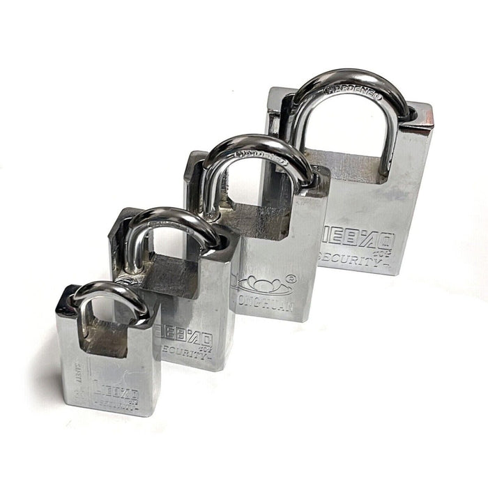 Long Shackle Padlock - Heavy Duty Waterproof Security with 3 Keys Image 2