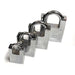 Long Shackle Padlock - Heavy Duty Waterproof Security with 3 Keys Image 2