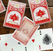 Plastic-coated card deck for family game