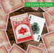 Plastic-coated playing cards for professional poker and family games