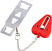 Portable door lock hardware for travel, hotel, and home safety