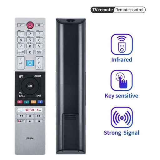Toshiba TV Remote Control Replacement Netflix + Prime Buttons Smart TVs CT-8541 Image 1