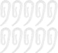 White plastic nylon curtain hooks for curtains with header tape