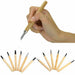  Image displaying the complete set of 6 wood carving hand knives and chisels